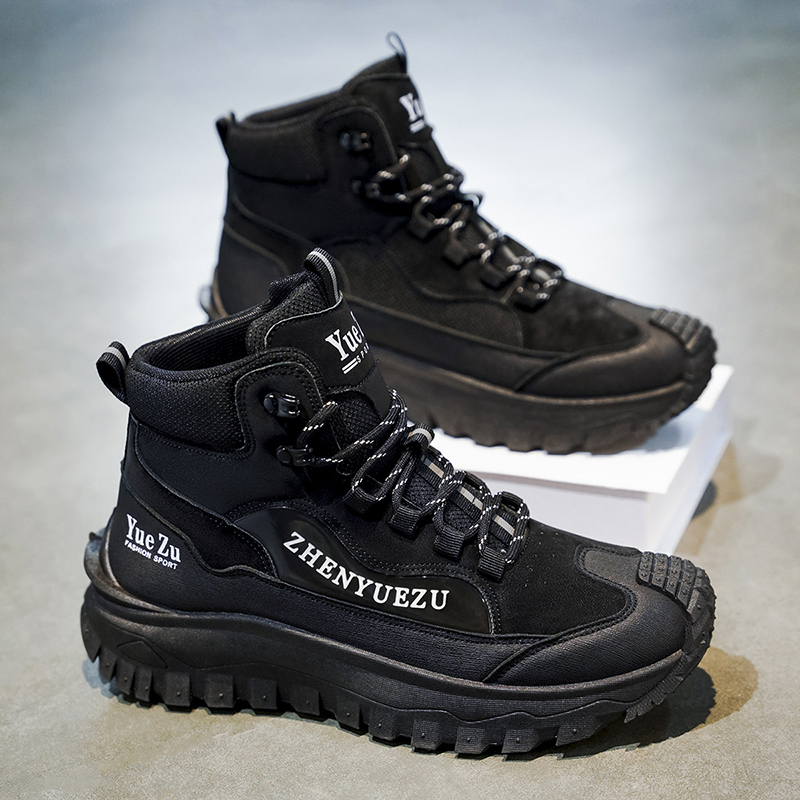 Men's Winter Warm and Cozy Thermal Lining Hiking Shoes - Lightweight - Anti-Slip - Water-Resistant - Breathable Sneakers -Ideal for Daily Routine, Outdoor Adventures, Sport, Travelling