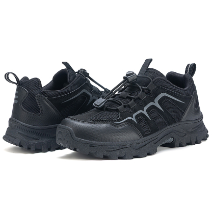 Men's Orthopedic Walking Shoes - Built-In Arch Support; Waterproof Leather Upper; Wide Toe; Non-Slip; Anti-Wear; Comfortable