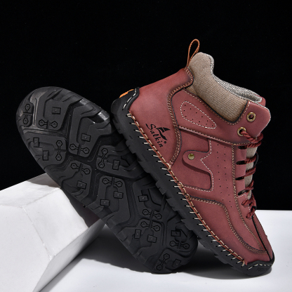 ⏰Limited Time Sale 70% OFF-Men’s Orthopedic Winter Warm and Cozy Hiking Boots - Casual Boots - Slip-on - Non-slip - Arch Support - Waterproof - Wide Toe - Ideal For Winter Outdoor Adventures