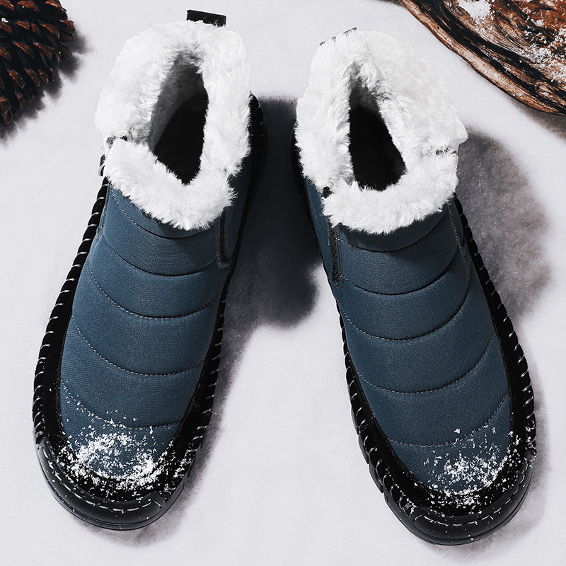 ⏰Limited Time Sale 70% OFF-Men’s Orthopedic Winter Warm and Cozy Hiking Boots - Casual Boots - Slip-on - Non-slip - Arch Support - Waterproof - Wide Toe - Ideal For Winter Outdoor Adventures