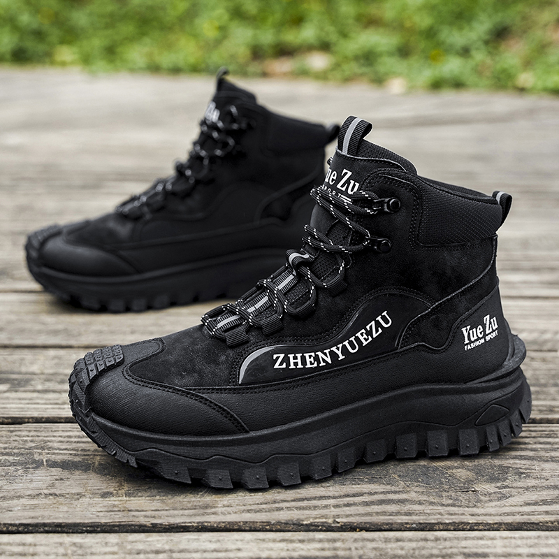 Men's Winter Warm and Cozy Thermal Lining Hiking Shoes - Lightweight - Anti-Slip - Water-Resistant - Breathable Sneakers -Ideal for Daily Routine, Outdoor Adventures, Sport, Travelling