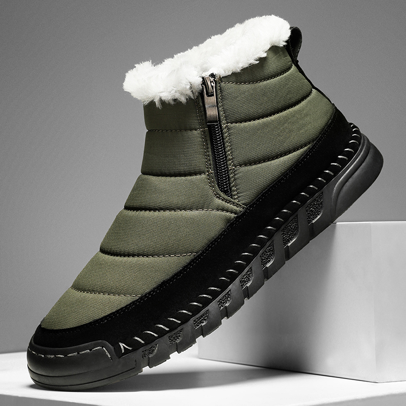 ⏰Limited Time Sale 70% OFF-Men’s Orthopedic Winter Warm and Cozy Hiking Boots - Casual Boots - Slip-on - Non-slip - Arch Support - Waterproof - Wide Toe - Ideal For Winter Outdoor Adventures