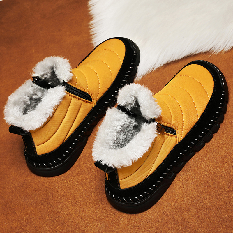 ⏰Limited Time Sale 70% OFF-Men’s Orthopedic Winter Warm and Cozy Hiking Boots - Casual Boots - Slip-on - Non-slip - Arch Support - Waterproof - Wide Toe - Ideal For Winter Outdoor Adventures