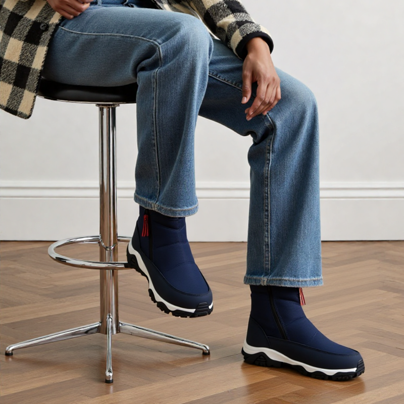 Men’s Warm&Cozy Winter Boots-Arch Support-Non-Slip-Waterproof-Scratch-Resistant-Ankle Support Hiking Boots-Ideal for Outdoor Adventures, Hiking, Sports, Work.