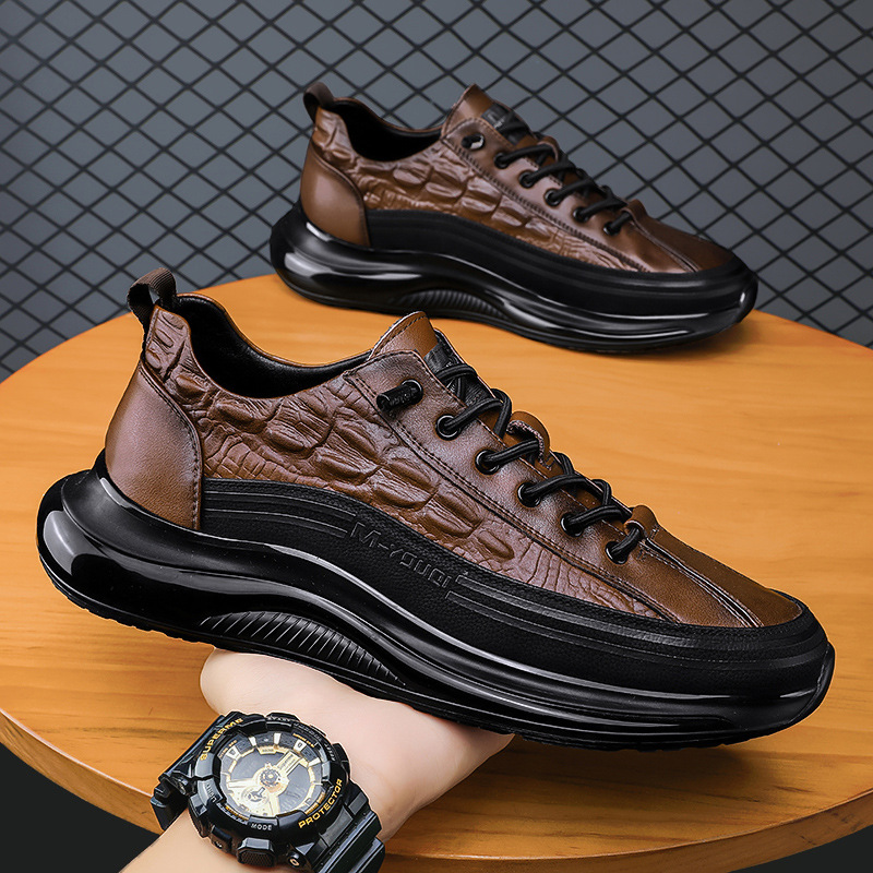 2025 pure handmade crocodile leather men's shoes