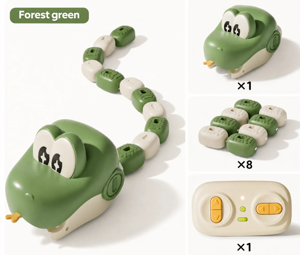 🔥 LAST DAY 49% OFF! Real-Life RC Snake Toy, Screen-Free Game for Kids 4+ & Family 🐍