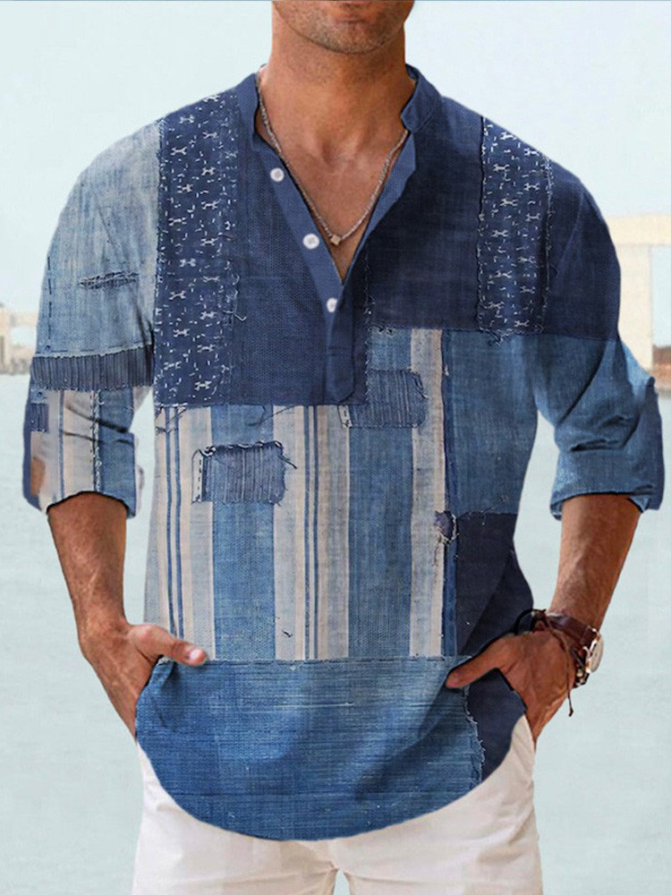 50%OFF!Men's  Summer Cotton Linen Casual Long Sleeve Shirt