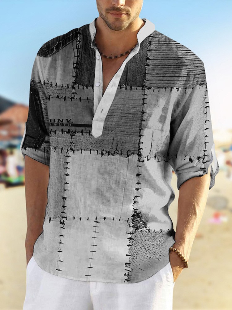 50%OFF!Men's  Summer Cotton Linen Casual Long Sleeve Shirt