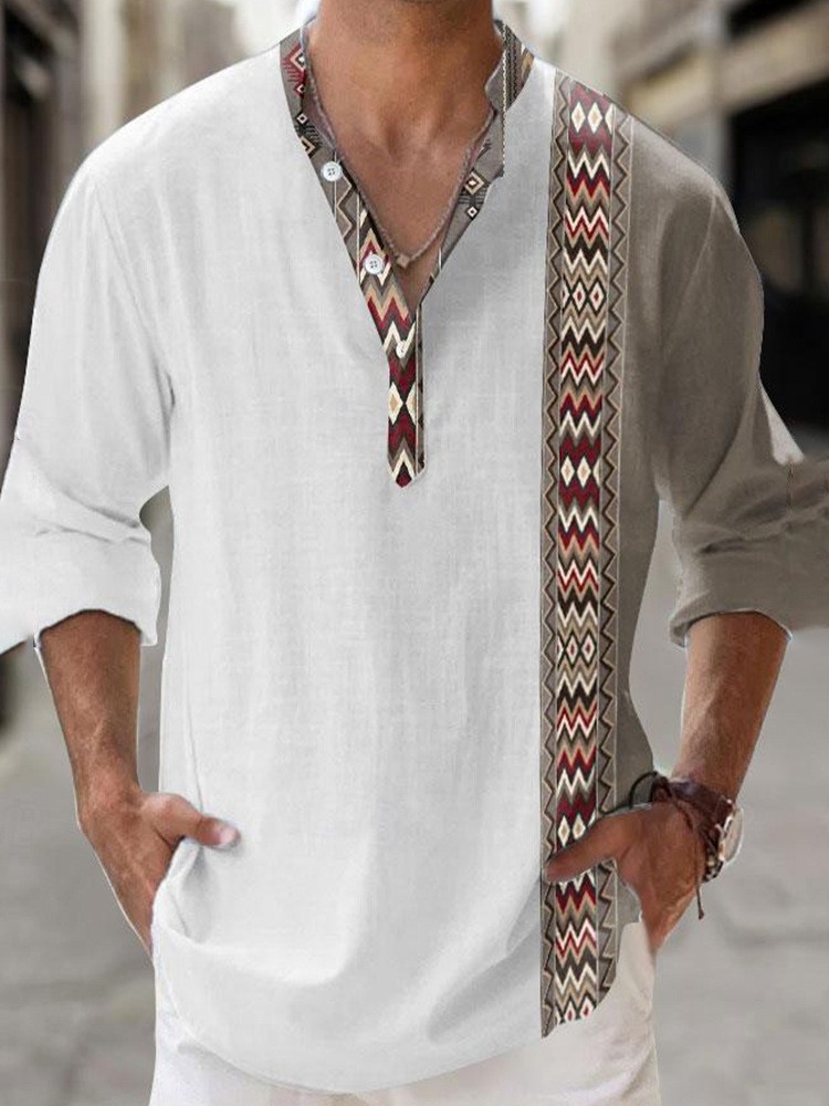 50%OFF!Men's  Summer Cotton Linen Casual Long Sleeve Shirt