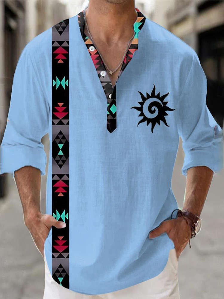 50%OFF!Men's  Summer Cotton Linen Casual Long Sleeve Shirt