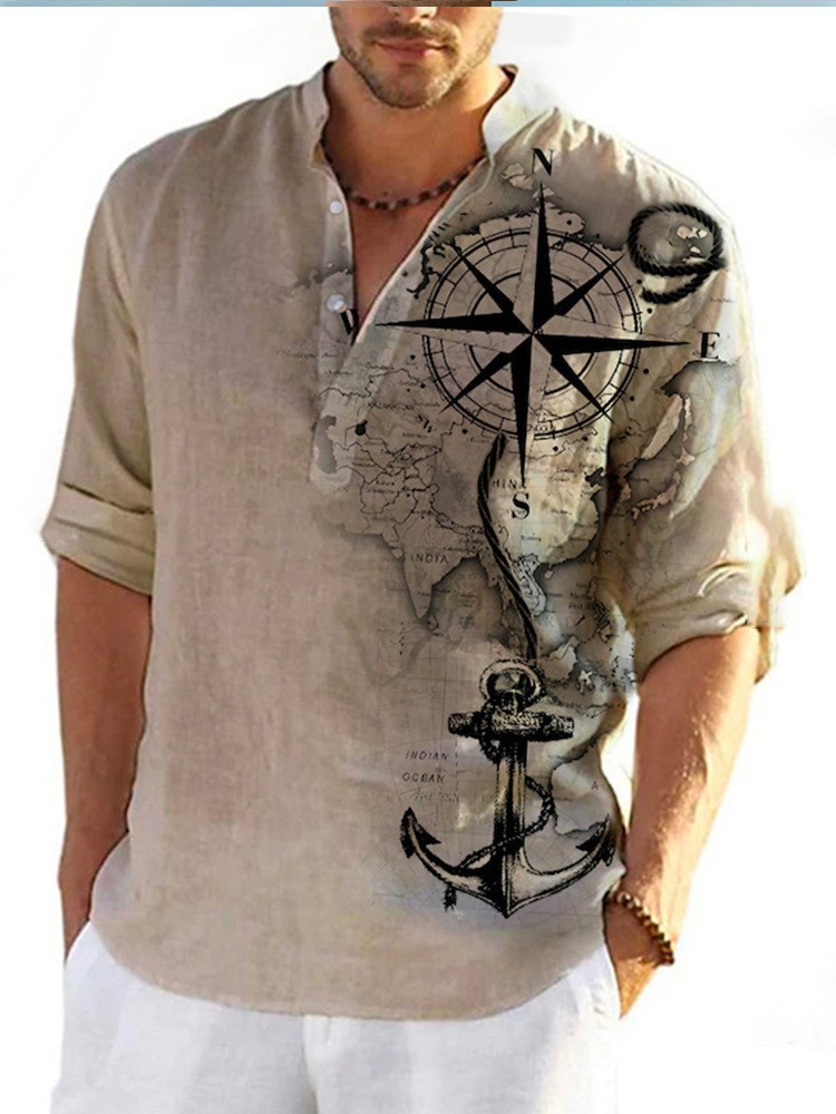 50%OFF!Men's  Summer Cotton Linen Casual Long Sleeve Shirt