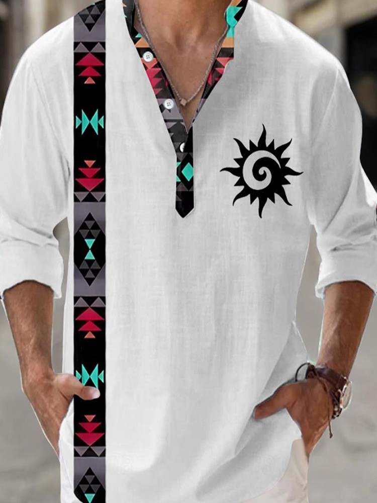 50%OFF!Men's  Summer Cotton Linen Casual Long Sleeve Shirt