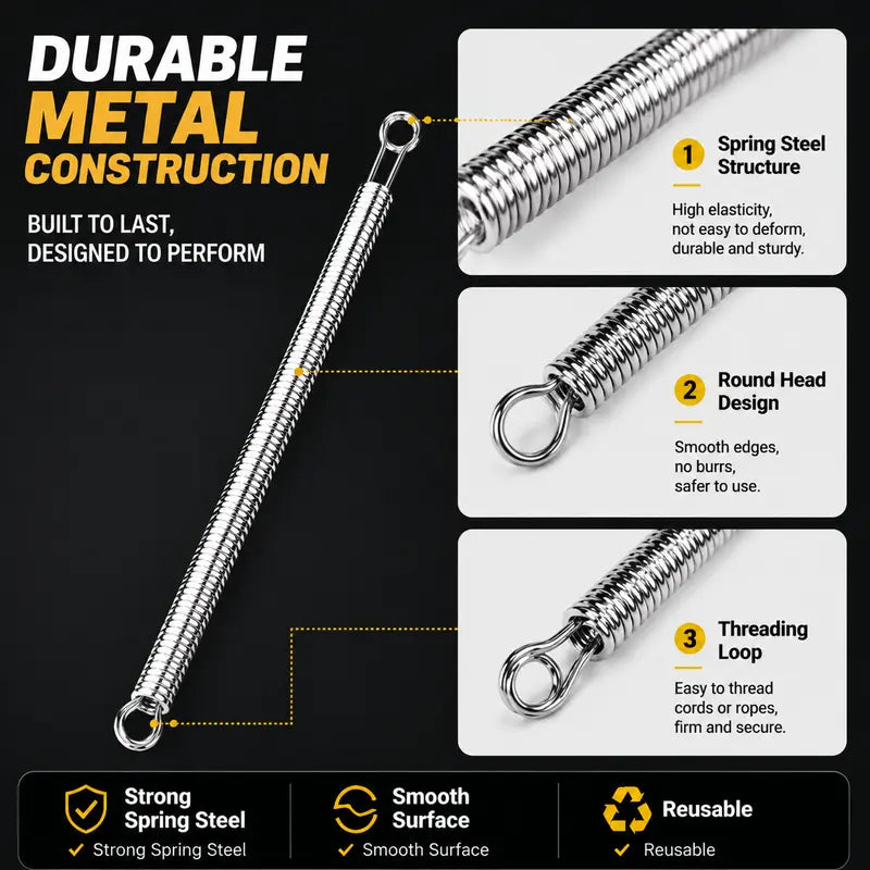 🧵 Flexible Drawstring Threader Tool – 5PCS Stainless Steel Cord Repair Set