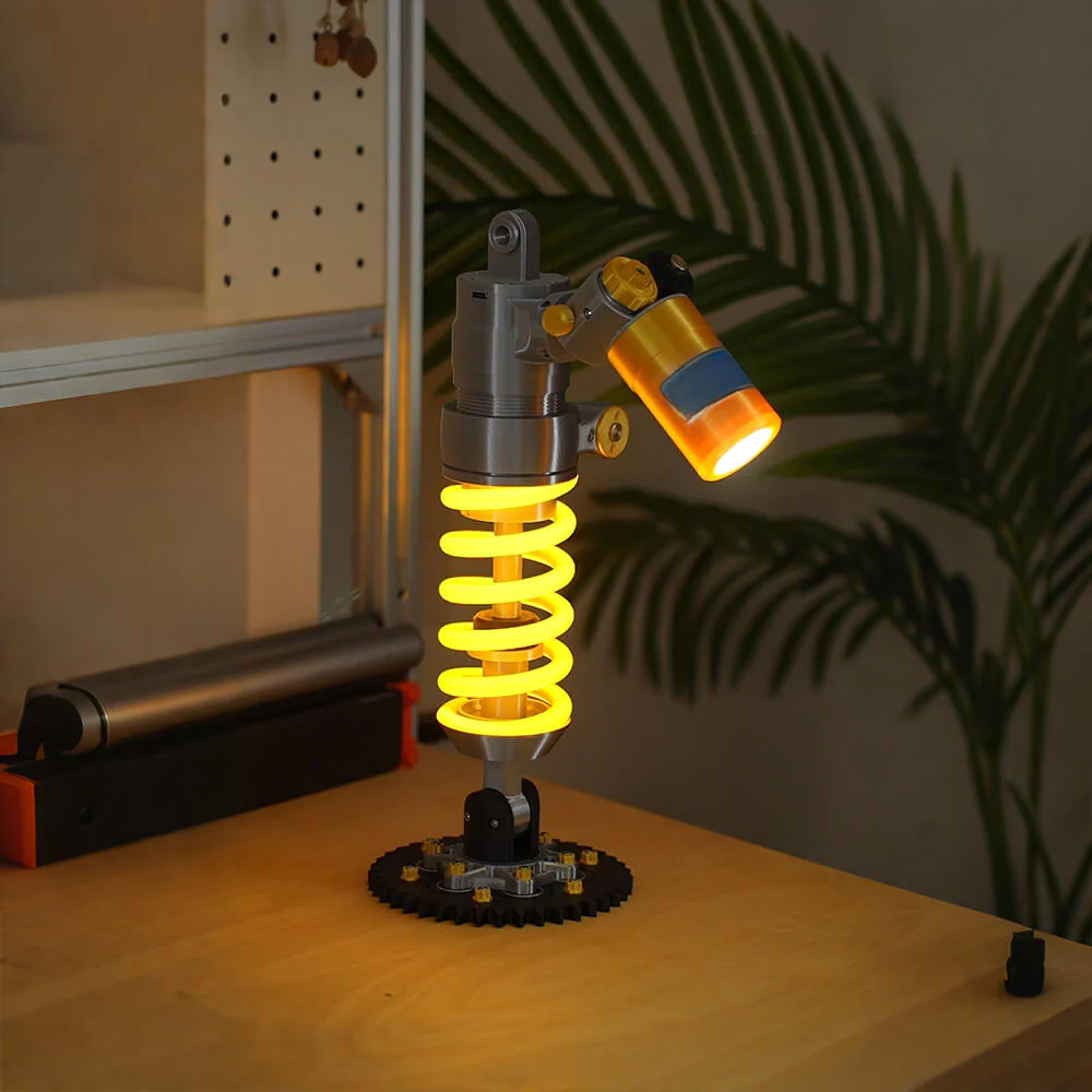 Niche Enthusiast Focus – Automotive Suspension Style Lamp | Garage & Gaming Room Light 🛞