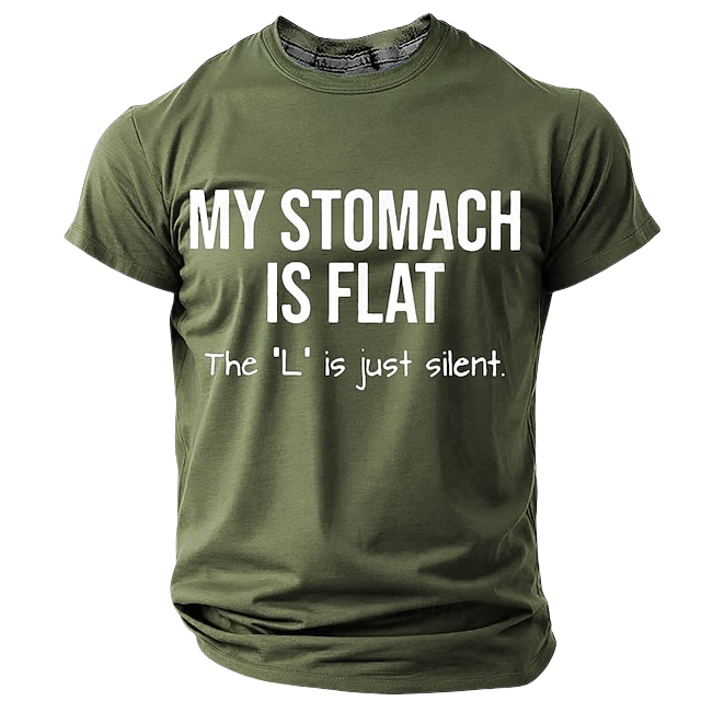 Men's Funny Slang T Shirt Long Sleeve T shirt 3D Print Crew Neck Shirt Fashion Daily Basic Street Casual Daily Black Red Blue Summer Spring All Seasons Clothing Apparel