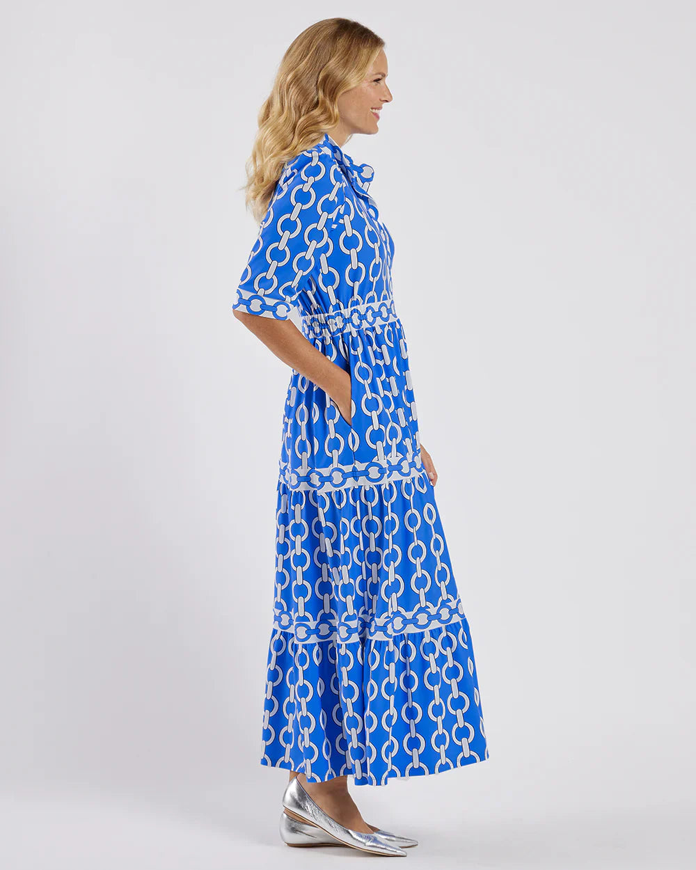 Lapel Printed Dress💙✨