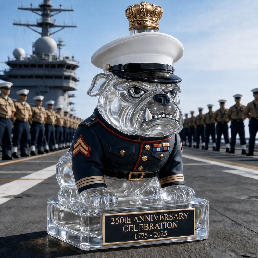 🔥 Limited-Time Offer | 250th Anniversary Military-Inspired Bulldog Whiskey Decanter Set