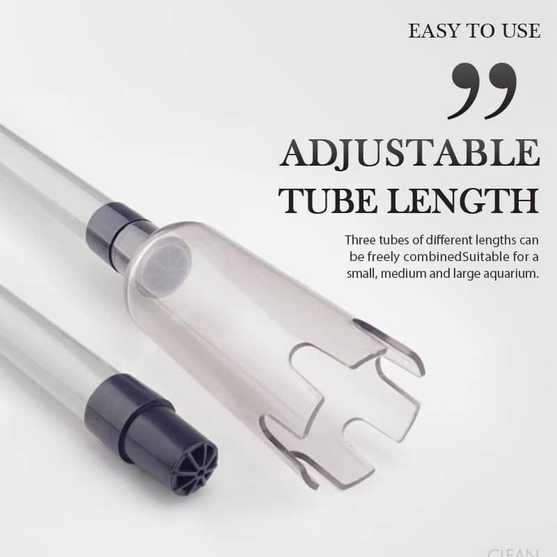 Adjustable tube length aquarium gravel cleaner up to 73cm