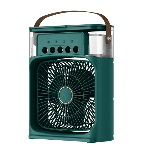❄️ Mini Evaporative Cooling Fan – 3 Speeds, Timer & Color Glow