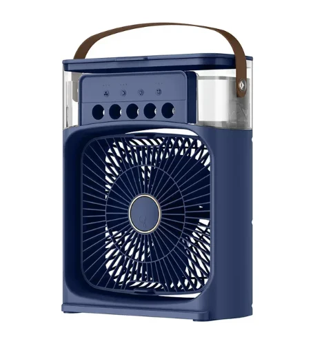 ❄️ Mini Evaporative Cooling Fan – 3 Speeds, Timer & Color Glow