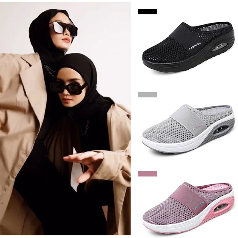 Comfortable and lightweight wedge slippers