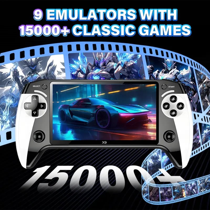 🎁2026 New arrivals💥X9 Retro Handheld Game Console - 15,000+ Retro Classics