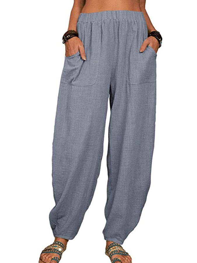  Buy 3 Get 15% Off Women's Casual Pocket Loose Trousers