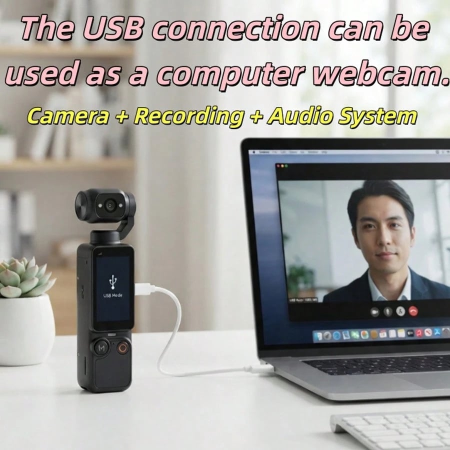 Upgraded Vlog Action Camera with 180° Rotating Lens, Autofocus, and Included 32GB Memory Card