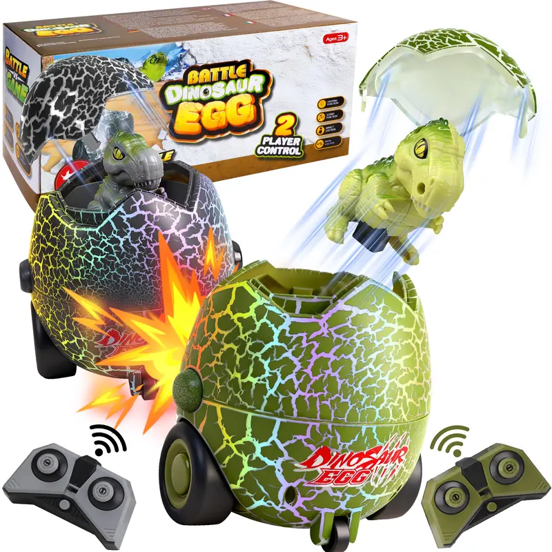 🦖 RC Dino Egg Bumper Cars - Ultimate 2-Pack Battle Toy! 💥