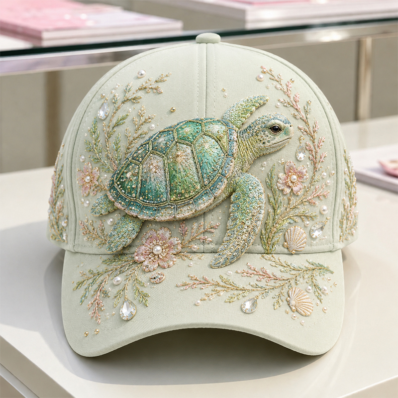 🔥 Last Day 49% OFF – 🌊 3D Ocean Creatures Embroidery Cap