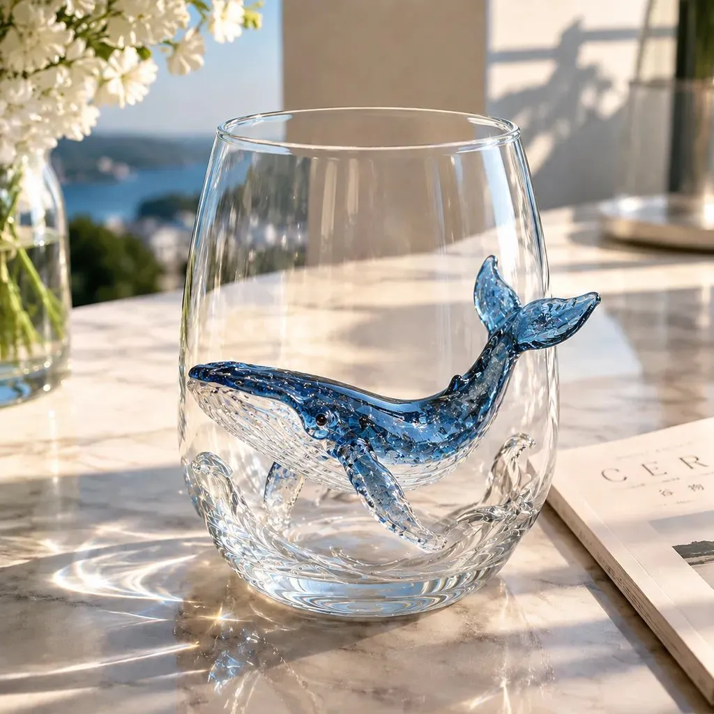 🔥 Last Day 49% OFF – 🌊 3D Ocean Animal Artisan Glassware Collection