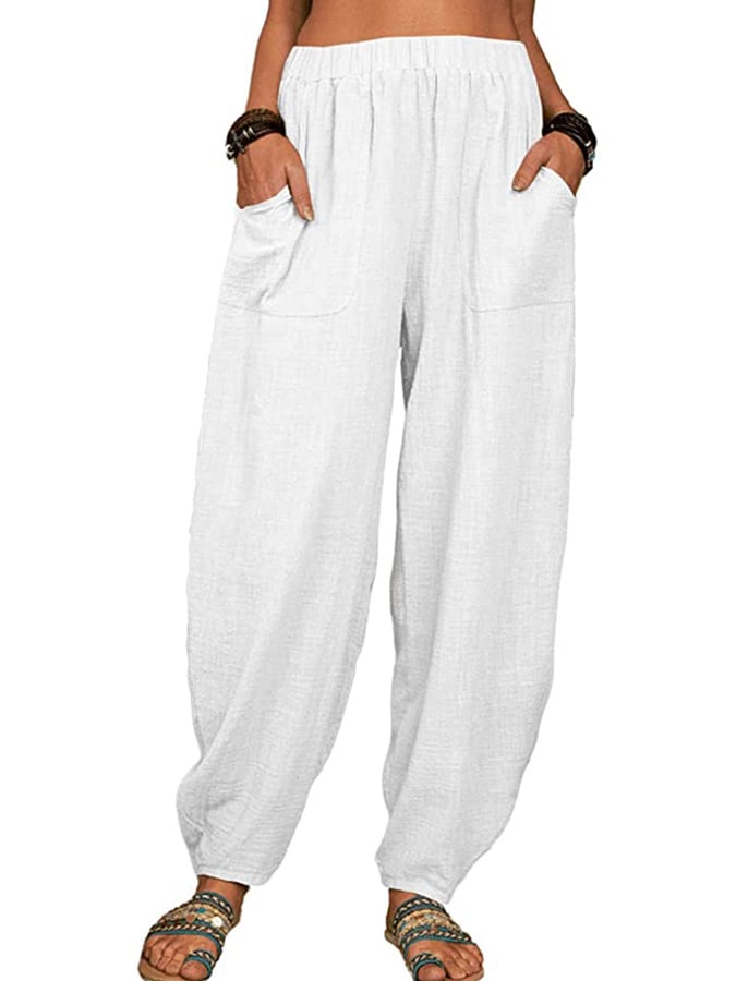  Buy 3 Get 15% Off Women's Casual Pocket Loose Trousers