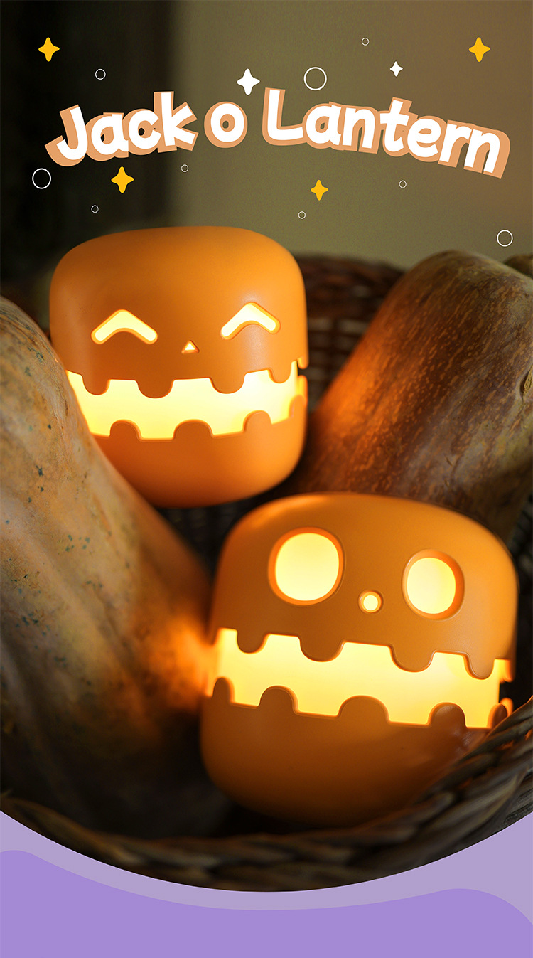 🔥 Last Chance! Cute Foldable Pumpkin Night Light 🎃 - Rechargeable Dimmable LED Lamp, Halloween Decor & Unique Creative Gift for All Ages