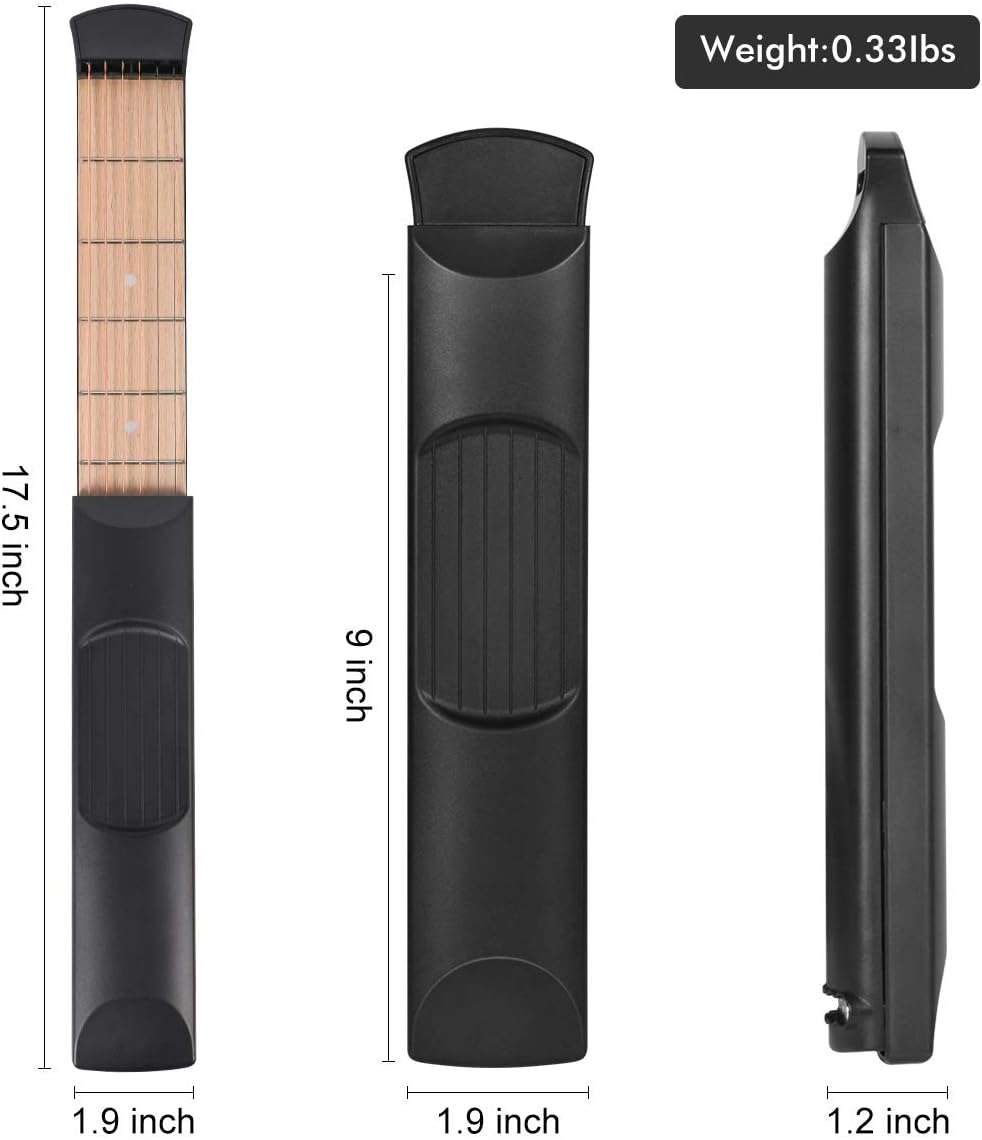Last Day! 49% OFF 🔥 Portable 6 Fret Pocket Guitar Practice Neck 🎸 | Mini Chord Practice Tool for Beginners