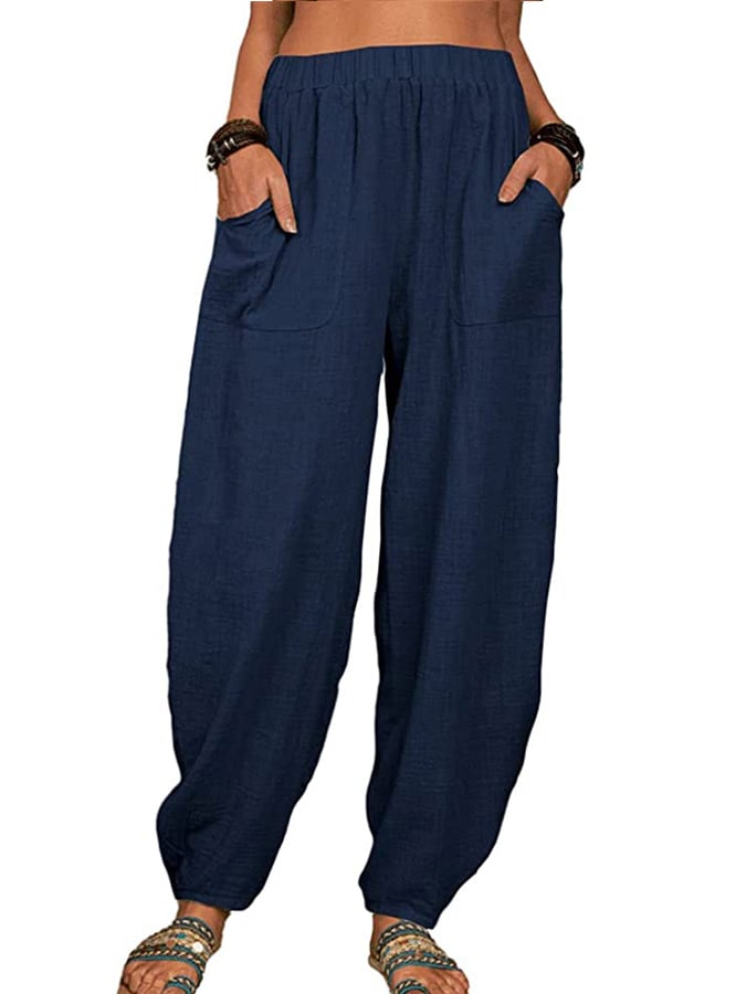  Buy 3 Get 15% Off Women's Casual Pocket Loose Trousers