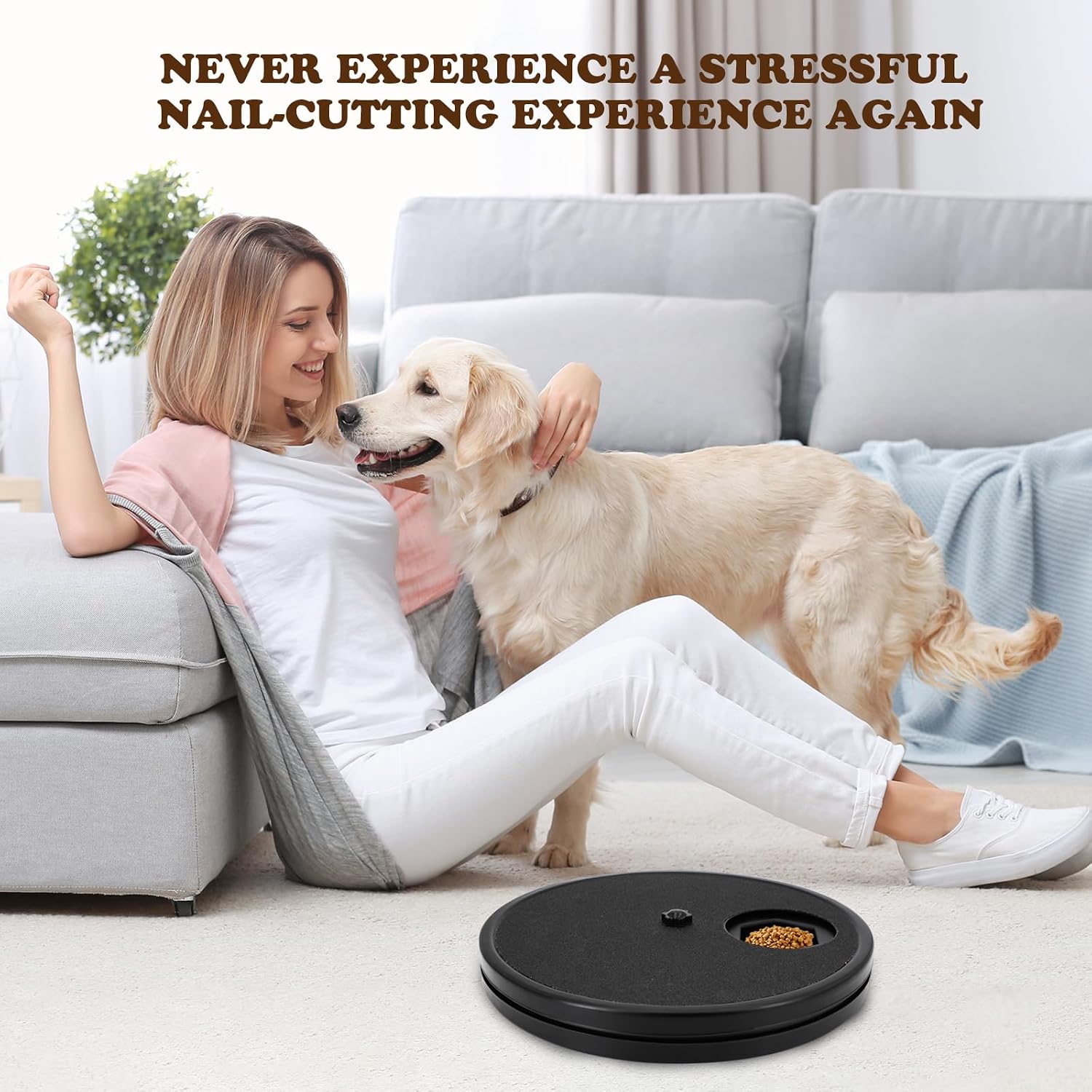 🔥 LAST DAY | 49% OFF! 3-in-1 Dog Nail Scratch Board 🐾 Stress-Free Paws Grooming Toy with Treat Reward