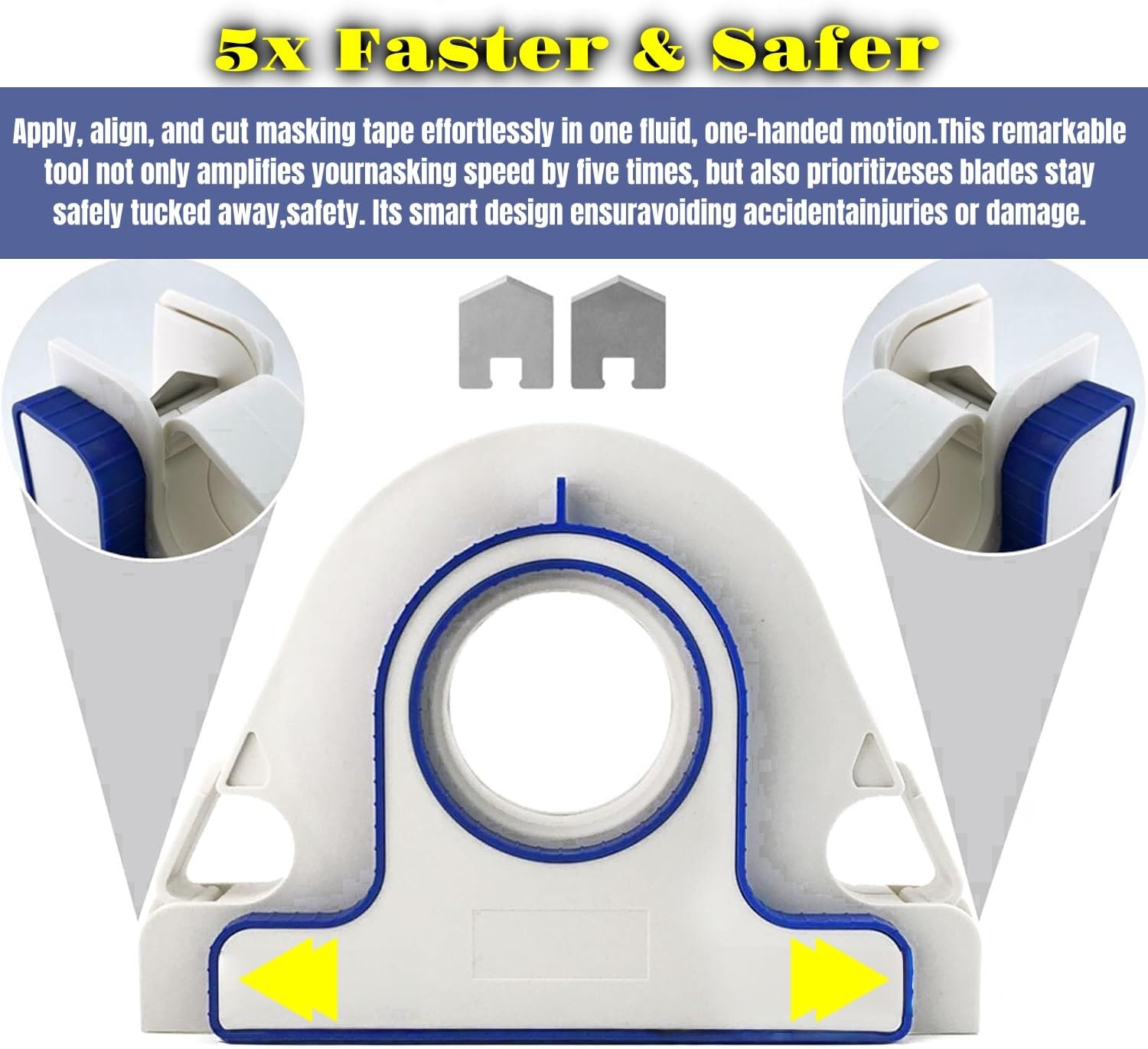 🎯 Painter’s Tape Applicator & Scraper – Flawless Edges, One Hand, 5× Faster 🚀