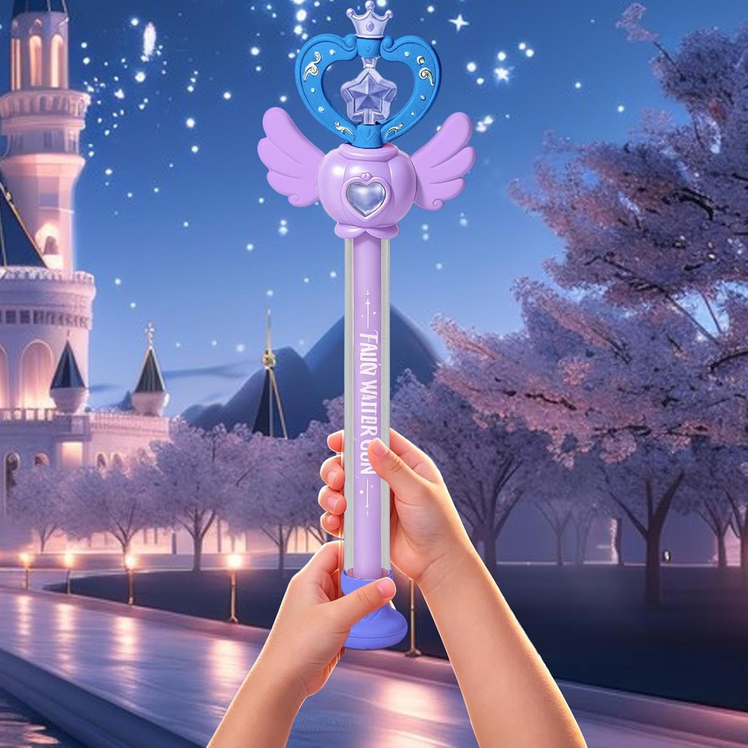 🧚 Fairy Wand Water Toy | Kids Portable Summer Spray Bath Toy for Outdoor Party & Garden Play