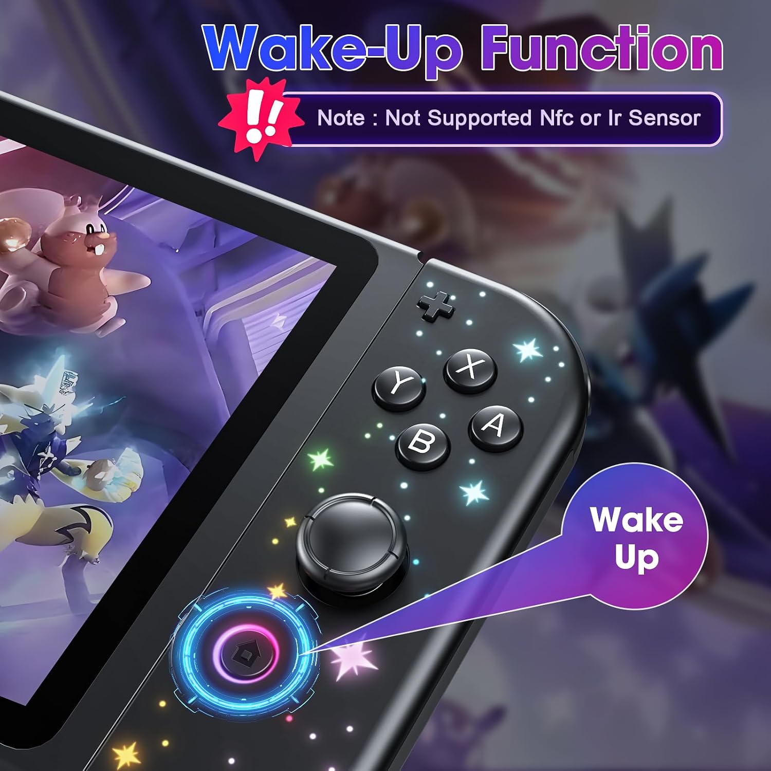 🔥 LAST DAY | 49% OFF! Wireless Controller 🎮🌌 12H Battery, 6-Axis Gyro Immersive Vibration Game Joy-Con for Switch Series