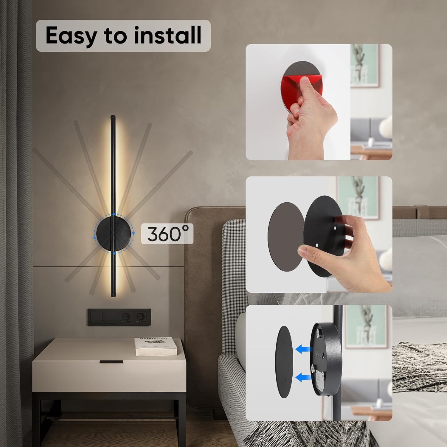 🔋 Cordless Rechargeable Sconce with Remote & Timer – 40Hrs of Glow, Any Room