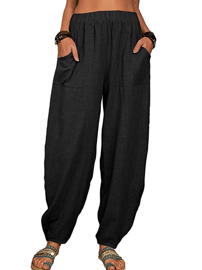  Buy 3 Get 15% Off Women's Casual Pocket Loose Trousers