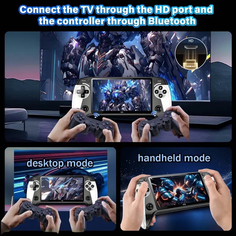 🎁2026 New arrivals💥X9 Retro Handheld Game Console - 15,000+ Retro Classics