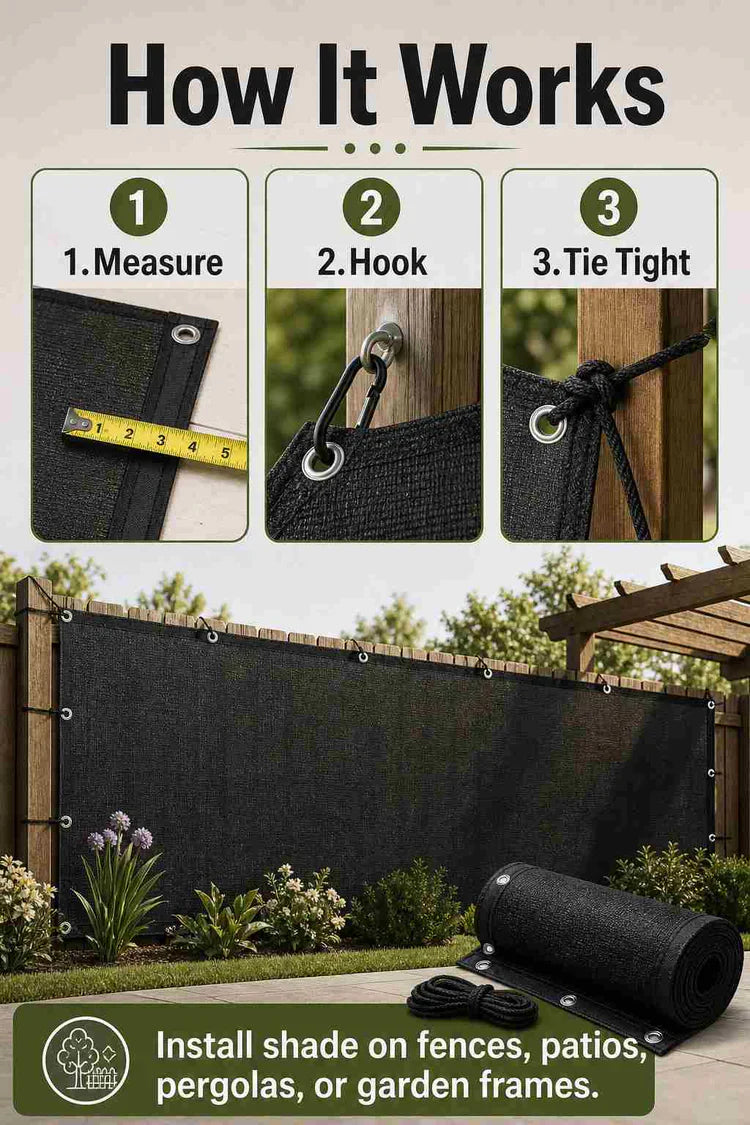 ⏰Last day Promotion 🔥-Heavy Duty Sunblock Shade Cloth