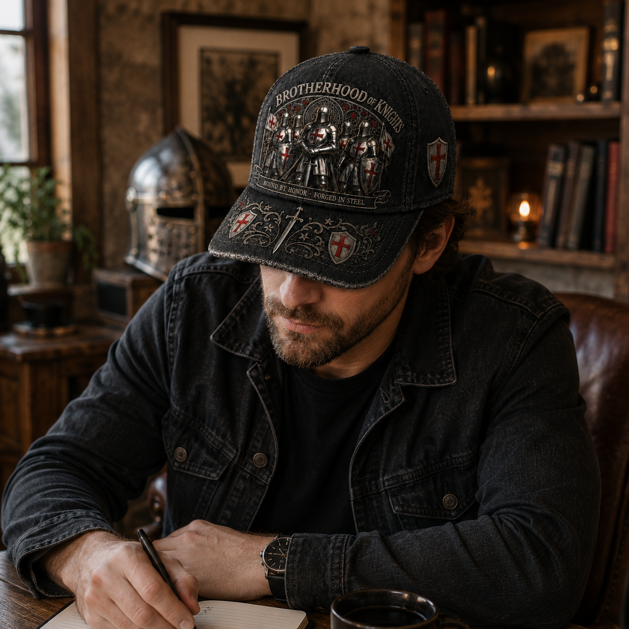 🔥 Last Day 49% OFF | Vintage Brotherhood of Knights Distressed Baseball Cap ⚔️🛡️