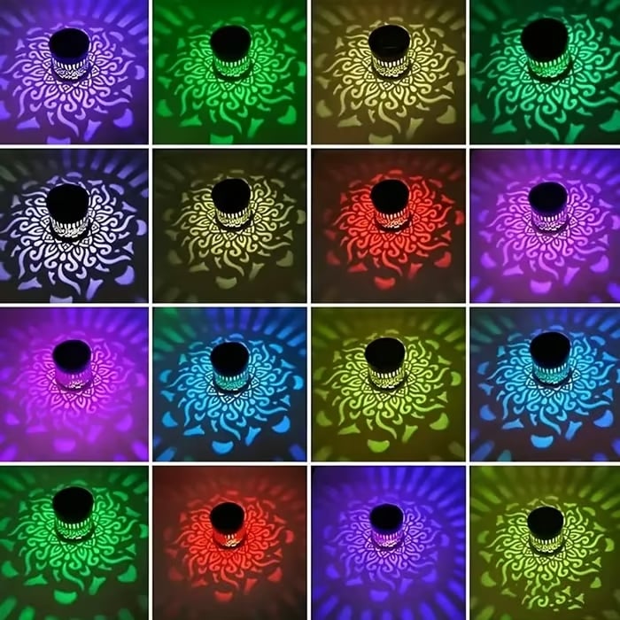 2 PCS✨ Solar Mandala Wall Light 🥇 – Waterproof Outdoor Garden Fence Projector Lamp with Magical Ambient Glow🪐