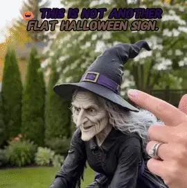 ✨ 3D Reflective Witch Wind Spinner | All-Season Outdoor Garden Art