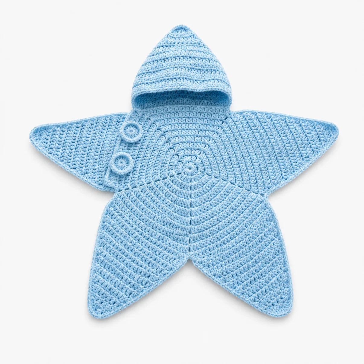 🔥 LAST DAY | 49% OFF! Personalized Star Crochet Baby Sleep Bag with Hood 👶✨