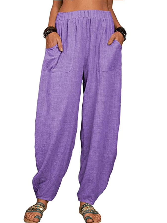  Buy 3 Get 15% Off Women's Casual Pocket Loose Trousers
