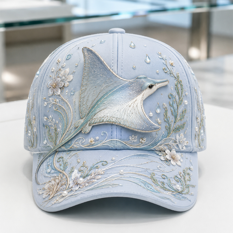 🔥 Last Day 49% OFF – 🌊 3D Ocean Creatures Embroidery Cap