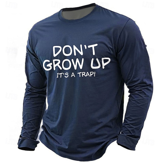 Men's Hang In There It Gets Worse Funny T Shirt Short Sleeve T shirt 3D Print Crew Neck Shirt Fashion Daily Basic Street Casual Black Red Blue Summer Spring Clothing Apparel